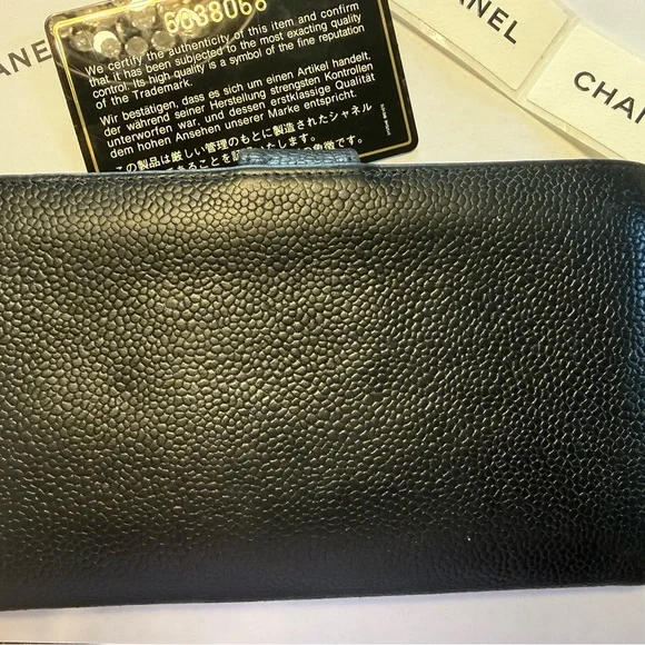 Chanel Black Caviar Leather Wallet - Picture 2 of 14